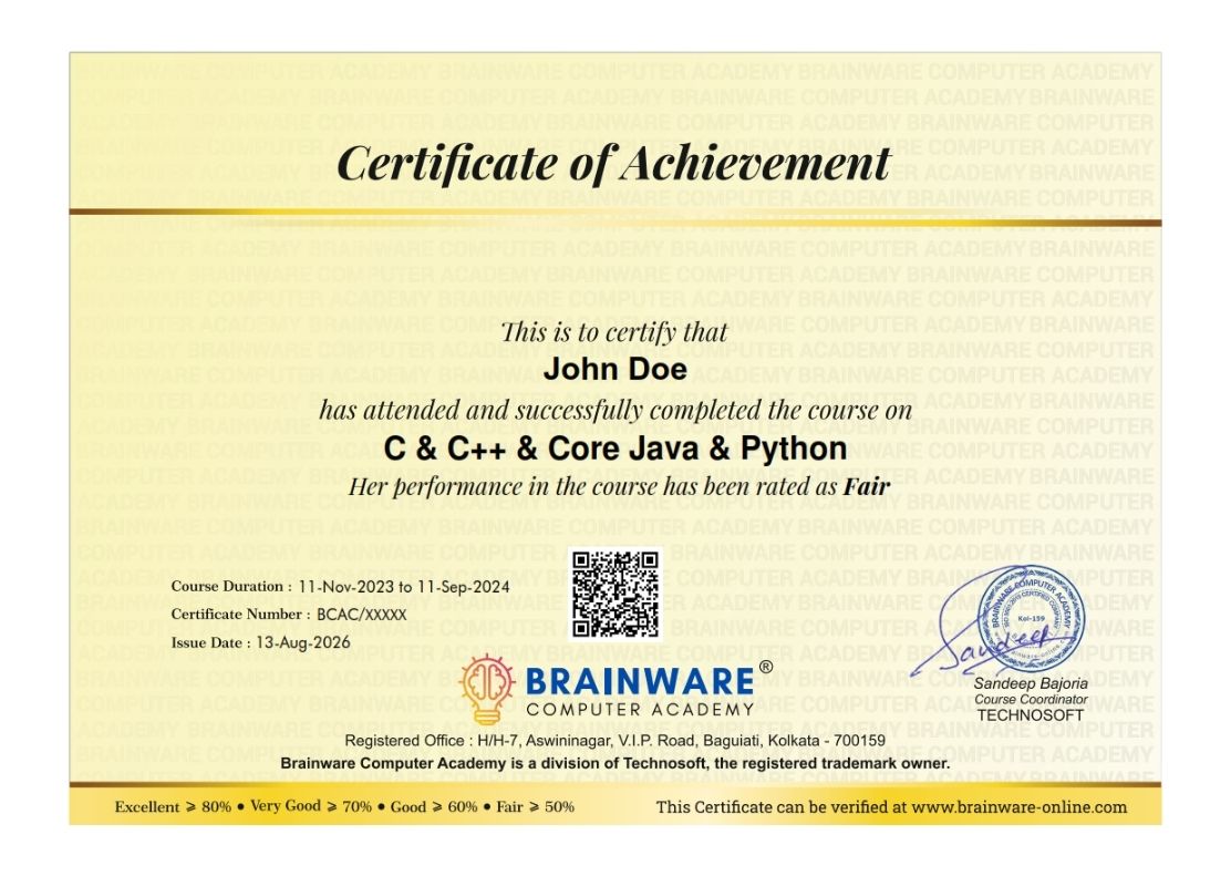 Certificate course